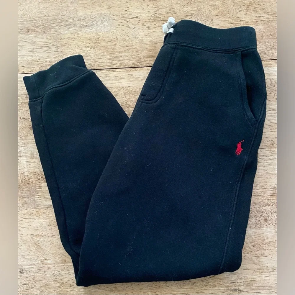 Polo‎ Ralph Lauren Boy’s Sz M (10-12) Black Fleece Jogger Pant